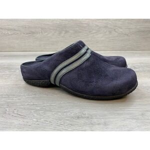 Merrell Duet Women's Sport Slide Navy Suede Mules 6 Air Cushion Comfort Shoes